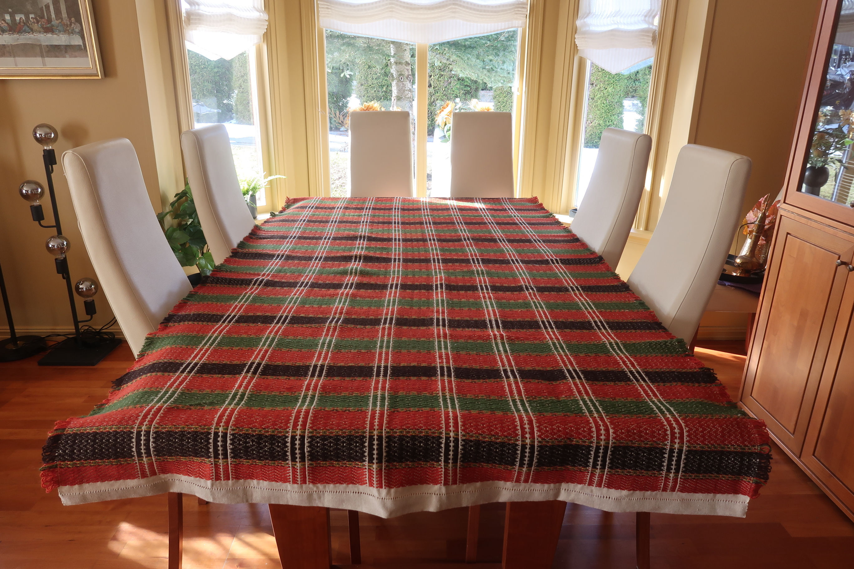 V12: Veggteppe / løper i Skillbragd. 207x112 cm.