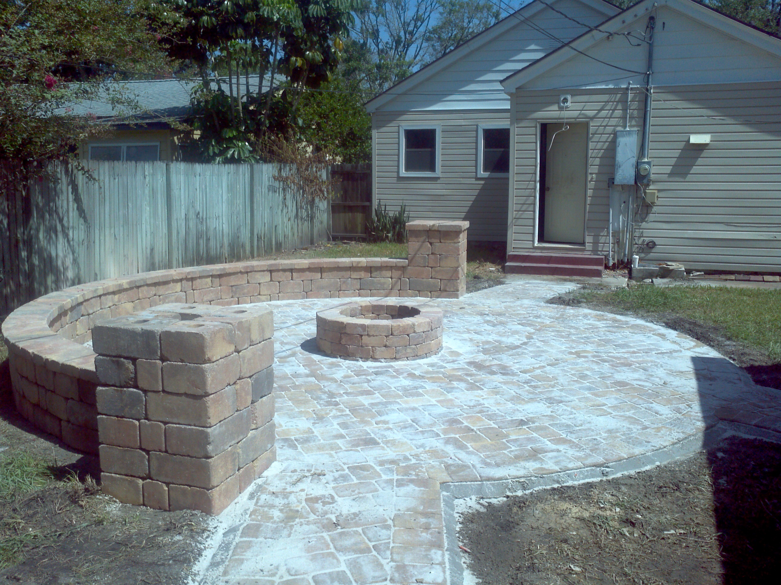 Backyard after