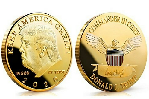 Trump donald president signature states united letter open Donald J. Trump Keep America Great 2020 1 Oz. Coins | pockettreasures