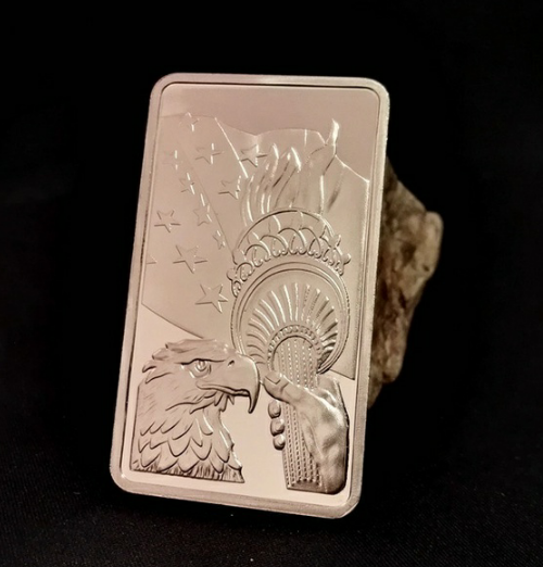 Thumbnail: Statue of Liberty, 1 oz. Silver Bars