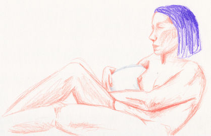 Life Drawing 2023 II: Mirrored model!