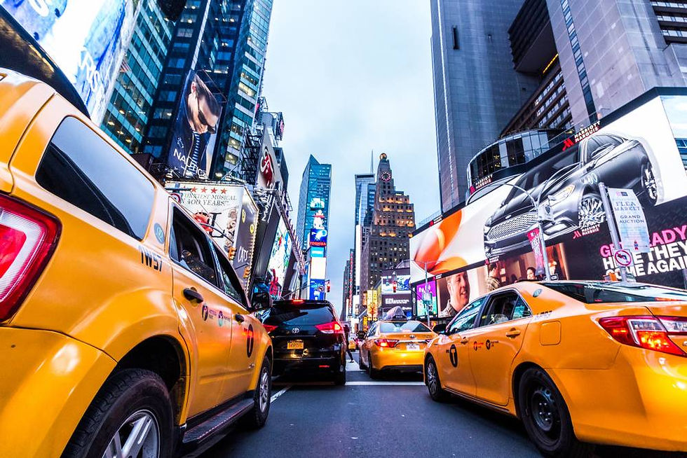 taxi dans les rue de New-York