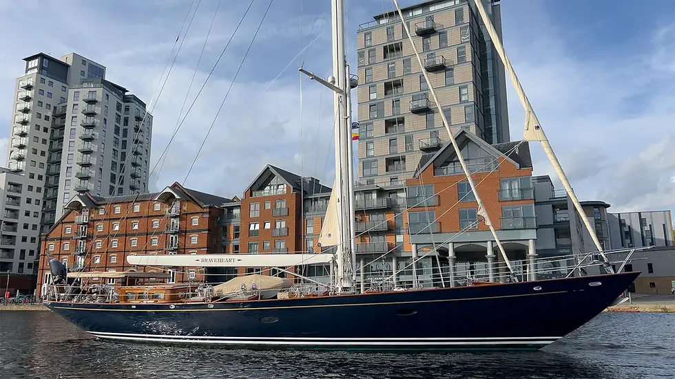 Sailing Braveheart of Sark back to Denmark