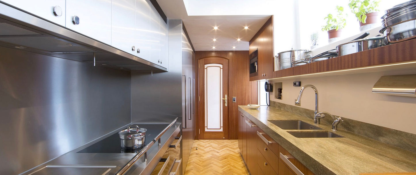 Galley explorer yacht Santa Maria T