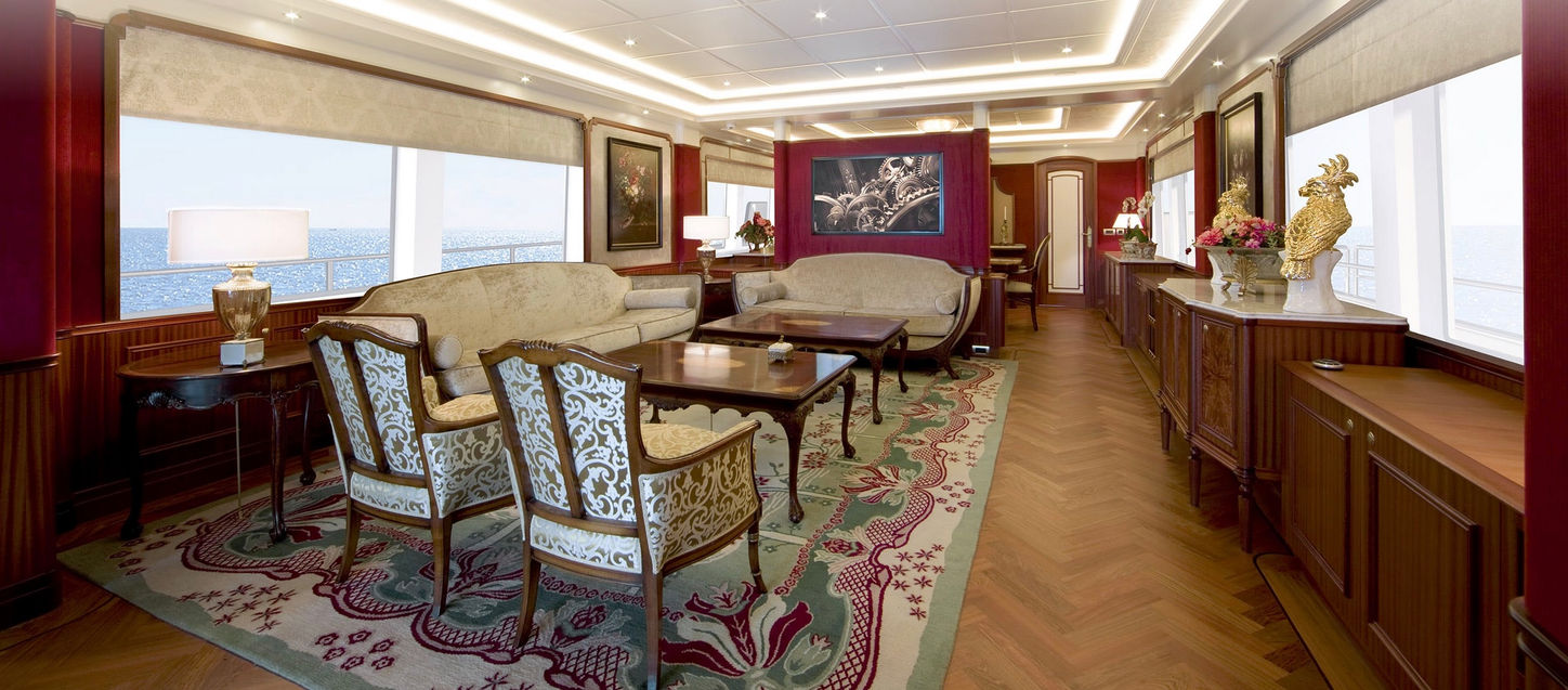 Main Salon Explorer Yacht Santa Maria T