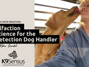Science into Practice: Olfaction Science for the Detection Dog Handler