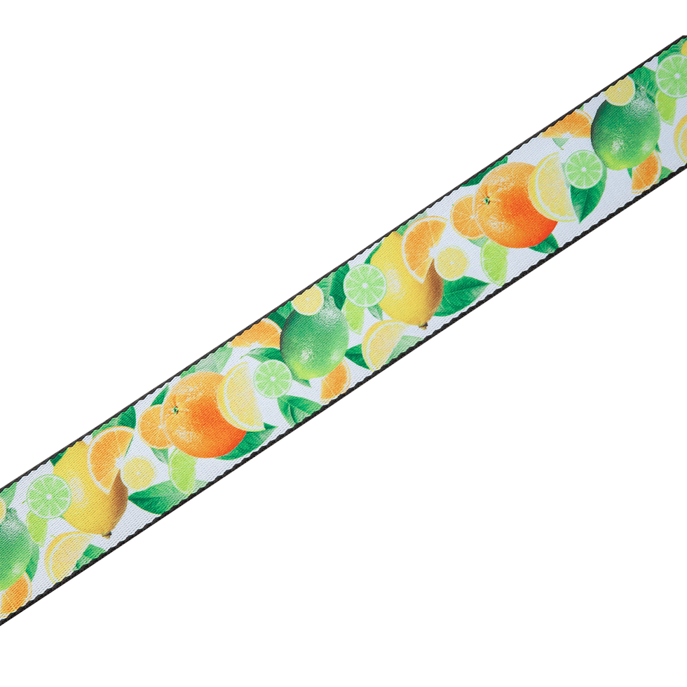Miniaturbild: Levy's Leathers Tasty Grooves Polyester Guitar Strap Vibrant Food Pattern