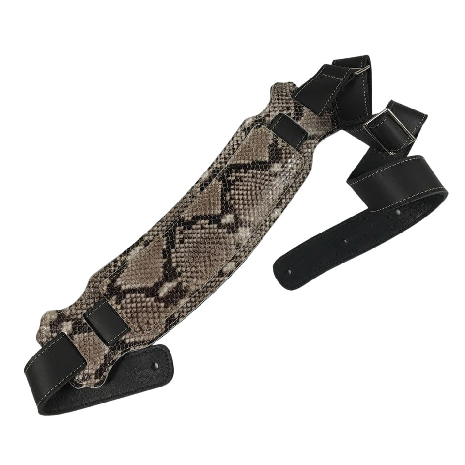 Miniatura: Franklin Snakeskin Leather Padded Vintage Bass Guitar Strap