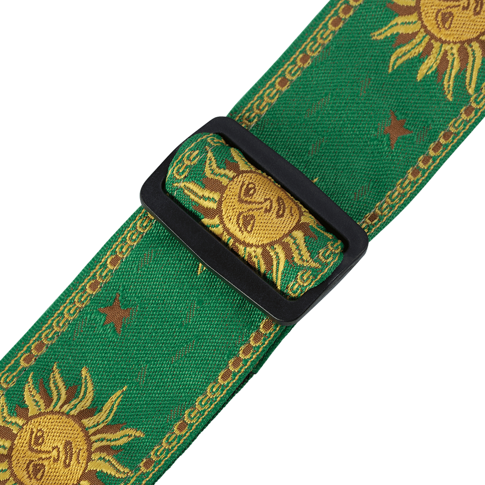 Hình thu nhỏ: Levy Sun Motif Series Woven Cloth Guitar Strap Adjustable Instrument