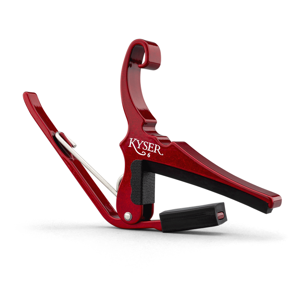 Miniature : Kyser Quick-Change Acoustic Guitar Capo - Durable Aircraft-Grade Aluminum Trigg