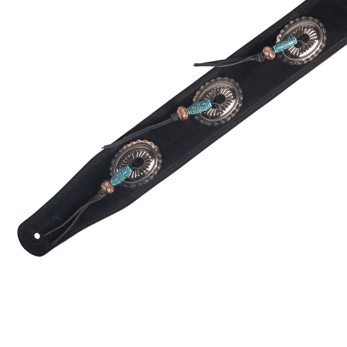 Levy's Grand Mesa Suede Guitar Strap With Vibrant Artistic Fringe