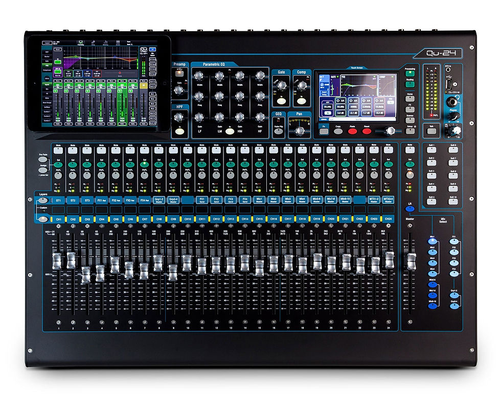 Hình thu nhỏ: Allen & Heath Qu-24C Chrome 24-Channel Digital Mixer Console