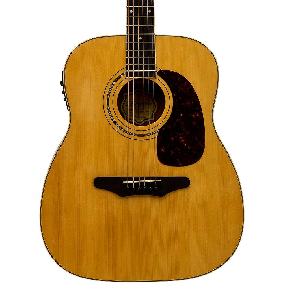 Thumbnail: Silvertone Tour Series 633E N Solid Spruce Top Acoustic-Electric Guitar