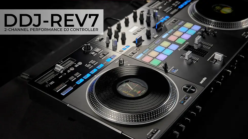 Miniatura: Pioneer DJ DDJ-REV7-N Limited Edition Gold DJ Controller with Motorized Jog Whe