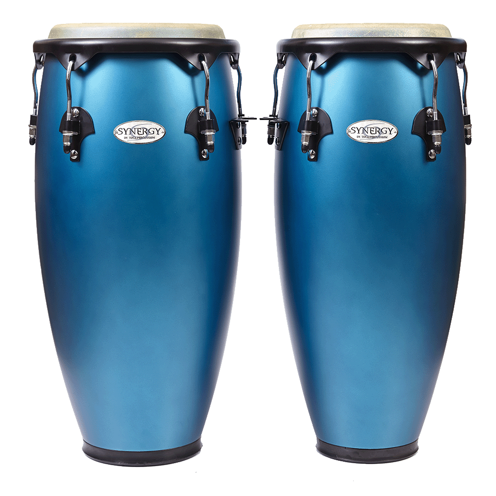 Toca Synergy Wood Conga Set: Vibrant Finishes, Stand, Rich Sound