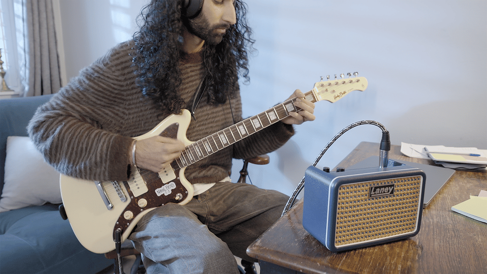 Thumbnail: Laney PRISM MINI BL Portable Stereo Multi-FX Guitar Amp Bluetooth Speaker