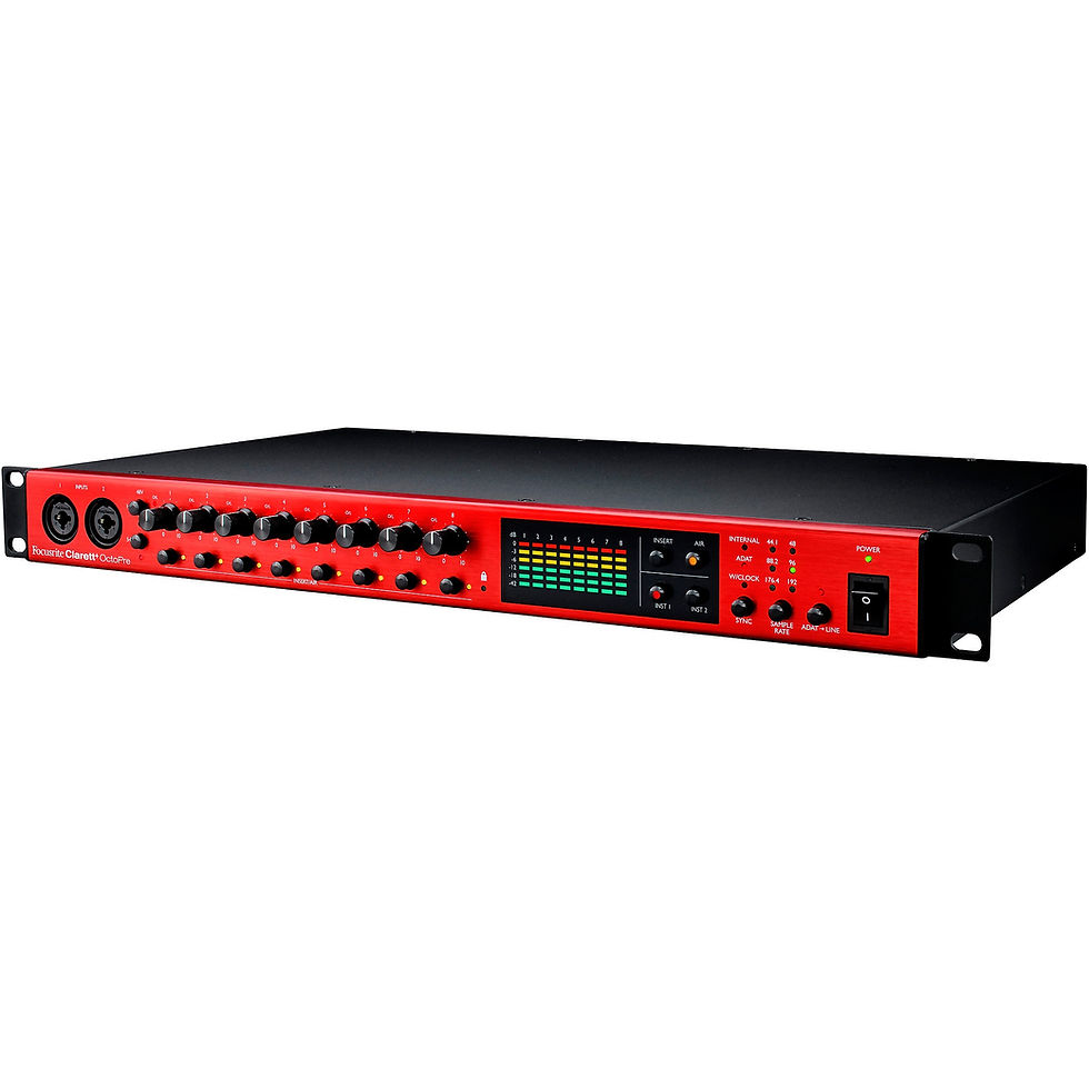 縮圖：Focusrite Clarett+ OctoPre 8-Channel ADAT Microphone Preamp and Converter
