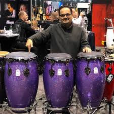 Hình thu nhỏ: Jimmie Morales Signature Series Purple Sparkle Fiberglass Congas for Profession