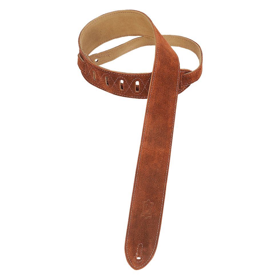 サムネイル： Levy's Simply Suede Series Guitar Strap Premium Quality Multiple Width Options