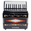 Thumbnail: Rossetti 2512 Black Piano Accordion: Pearlescent Finish, 25 Keys, Premium Case