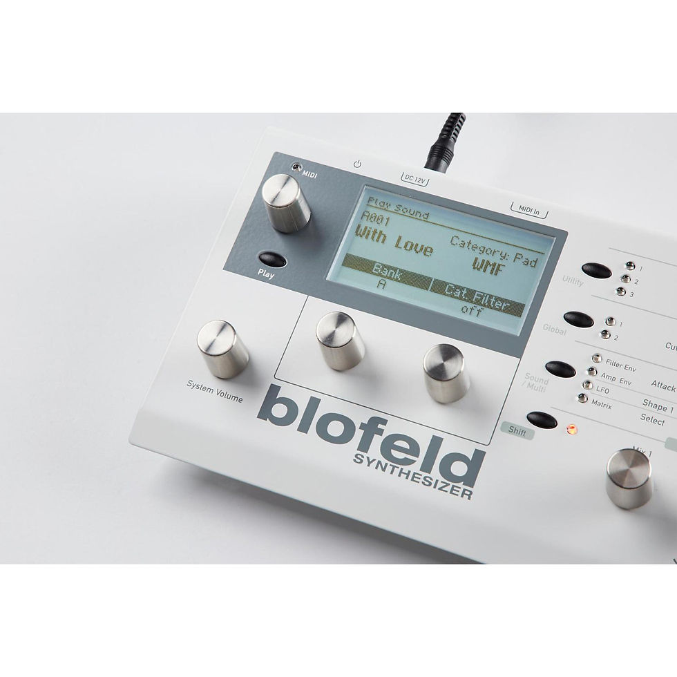 Thumbnail: Waldorf Blofeld Desktop Synthesizer Module, Cream Analog Modeling Synth
