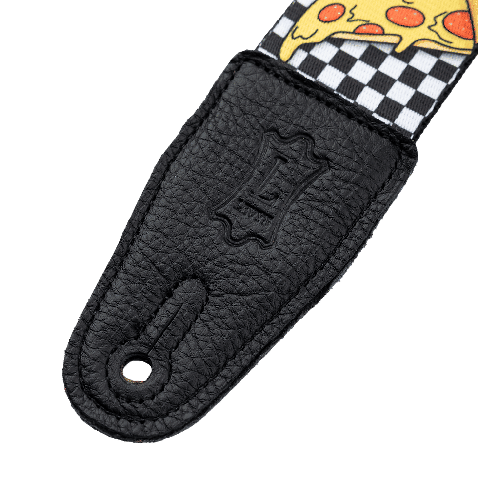 Miniatura: Levy's Leathers Tasty Grooves Polyester Guitar Strap Vibrant Food Pattern