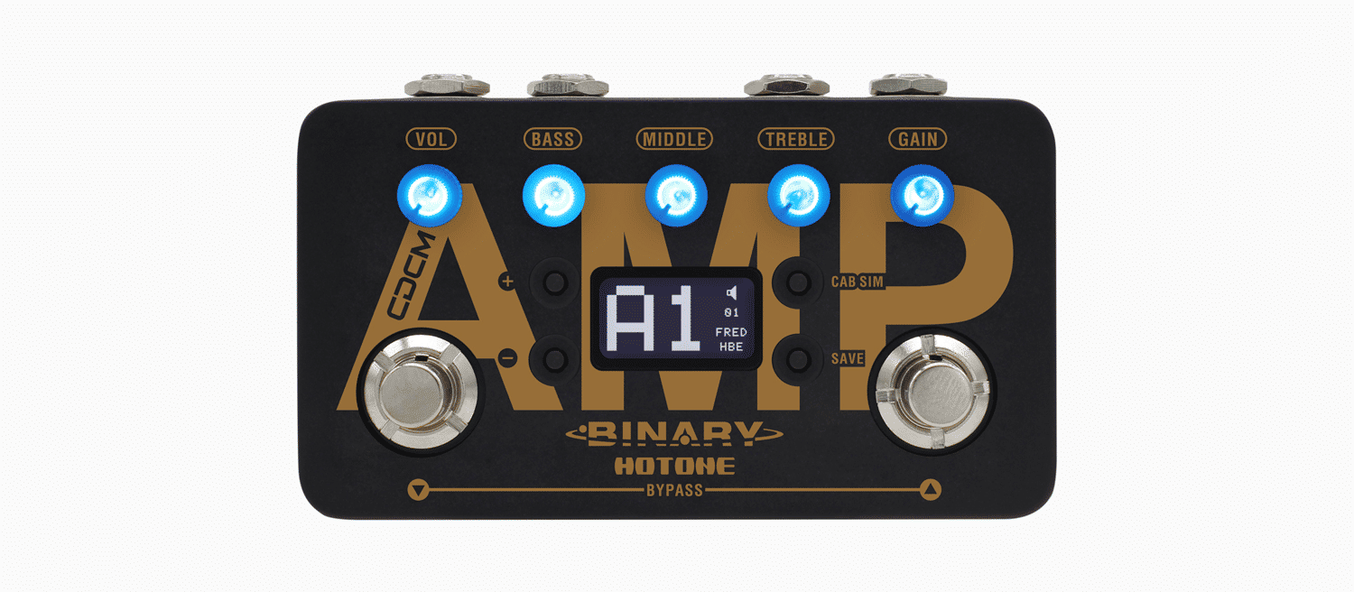 Hotone Binary Amp CDCM Amplifier Simulator Effects Pedal With 16 Models