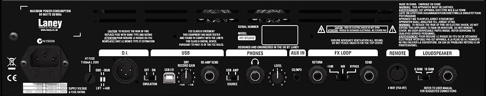 Thumbnail: Laney IRT-Studio 15W All-Tube Guitar Amp Head with USB Audio Interface Rackmoun