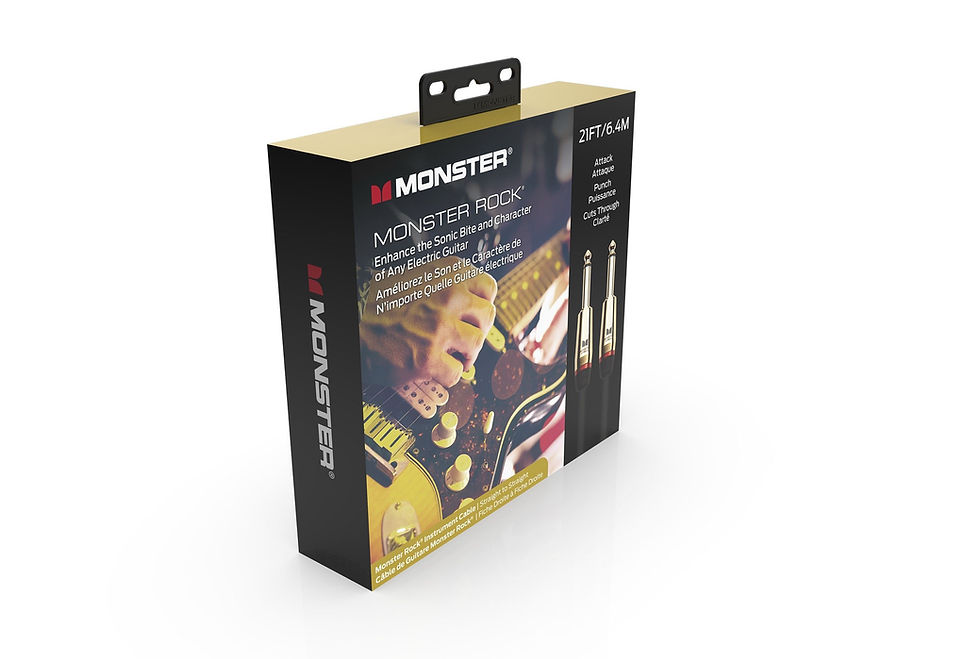 Miniatura: Monster Prolink Rock 1/4" Instrument Cable. 21 ft - Straight to Stra