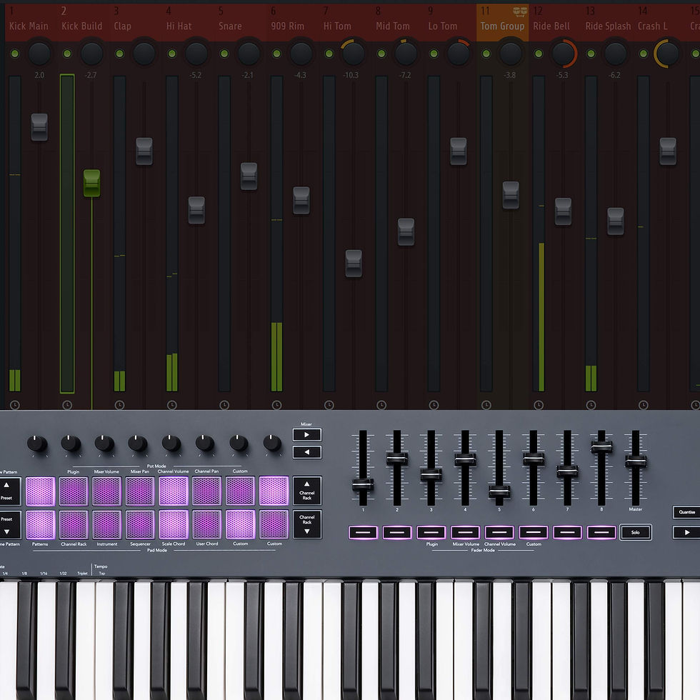 Miniaturbild: Novation FLkey 61 MIDI Keyboard Controller for FL Studio Production