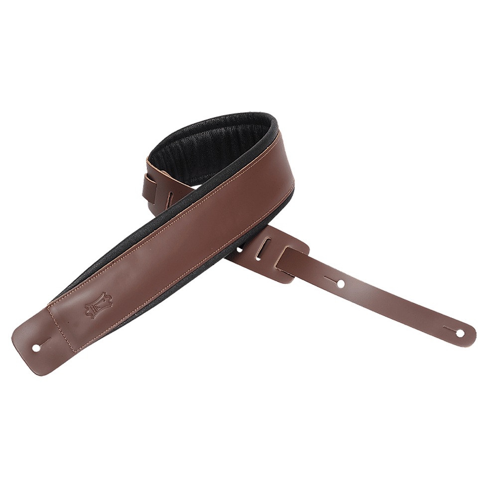Miniature : Levy Larsen Leather Deluxe Series Guitar Strap Square End Design