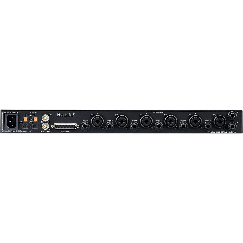 縮圖：Focusrite Clarett+ OctoPre 8-Channel ADAT Microphone Preamp and Converter