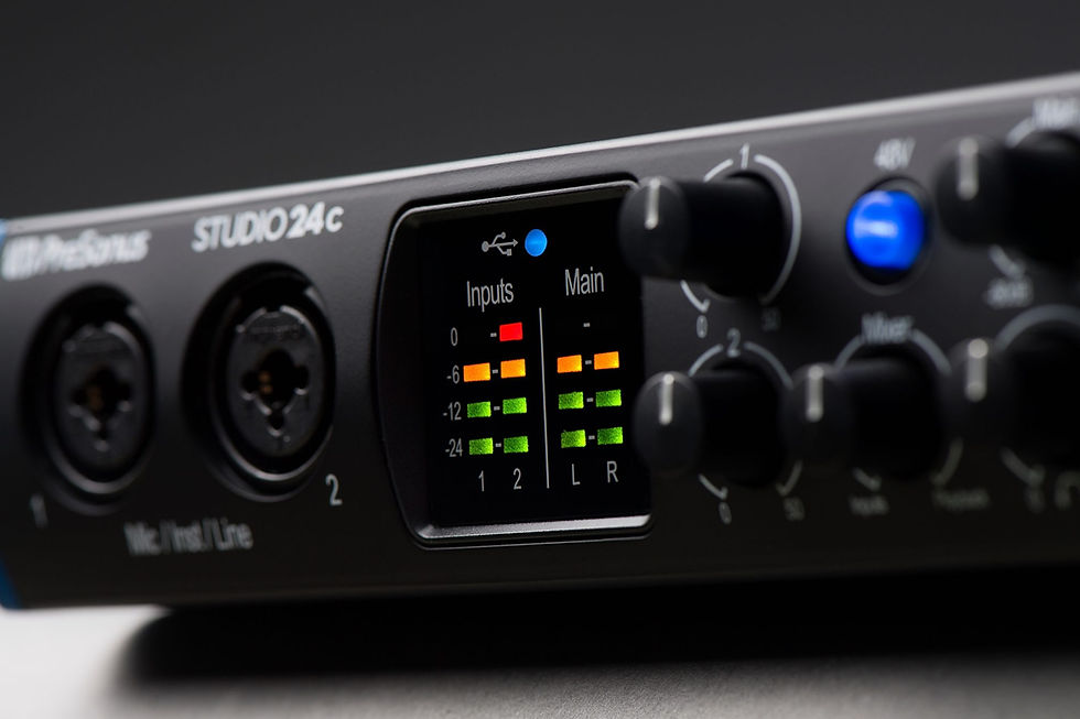 Thumbnail: PreSonus Studio 24C USB-C 2x2 Audio MIDI Interface with XMAX-L Preamps