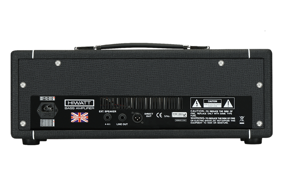 Thumbnail: Hiwatt Bulldog 300W Bass Guitar Amplifier Head Black Birch
