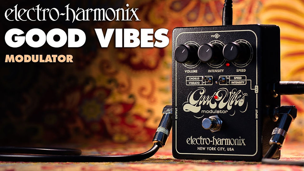 Miniatura: Electro-Harmonix Good Vibes Vintage Analog Photocell Chorus Vibrato Guitar Peda