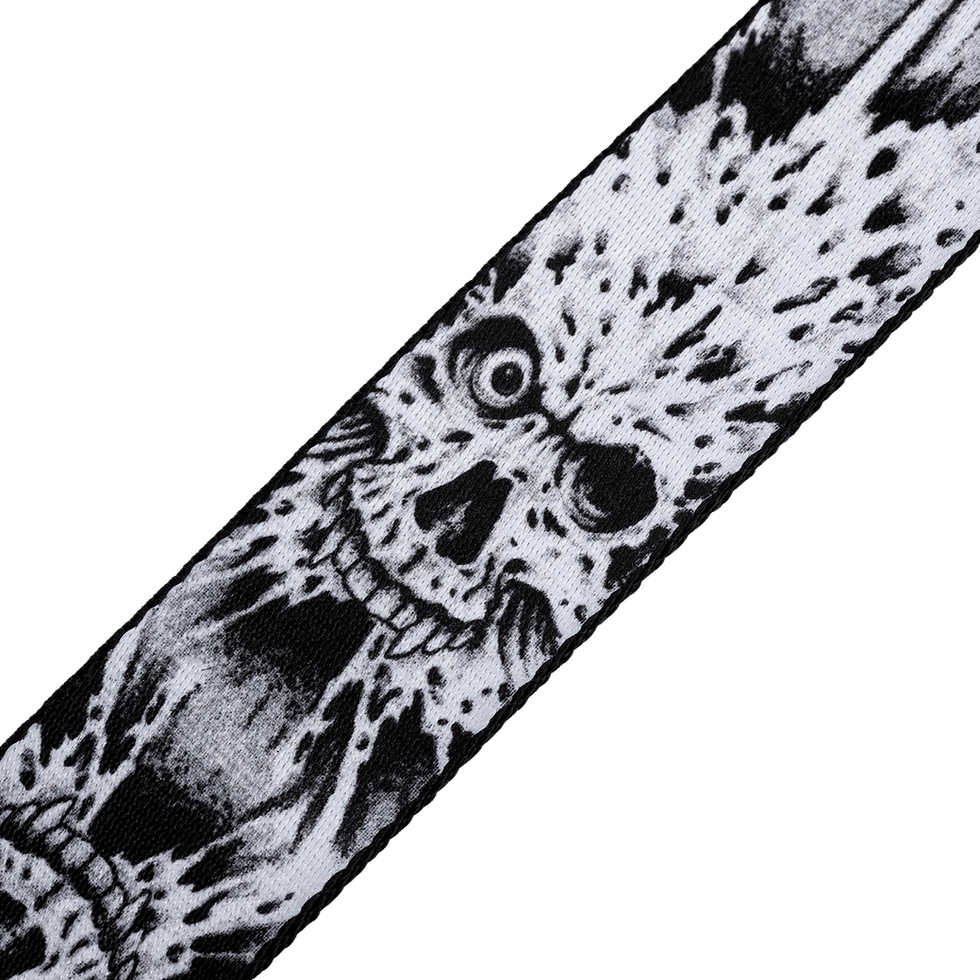 Miniaturbild: Levy's Leathers Skull Series Printed Polyester Guitar Strap for Musicians