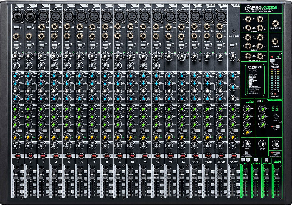 Thumbnail: Mackie ProFX22v3 22-Channel Professional Analog USB Mixer With Effects