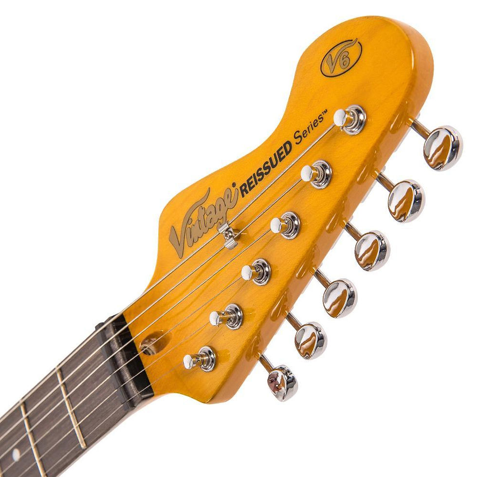 Thumbnail: Vintage V6JMH ReIssued Electric Guitar: Classic Olympia White "FILLMORE"