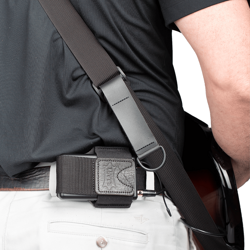 Thumbnail: Levy Deluxe Wireless Pack Holder Premium Leather Guitar Body Transmitter