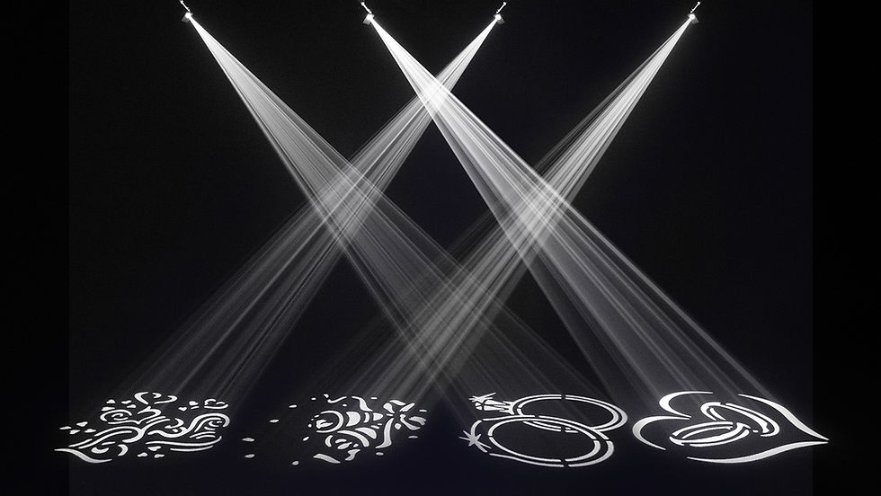 Miniature : CHAUVET DJ EZGobo Portable Battery-Powered LED Gobo Projector with Magnetic Bas