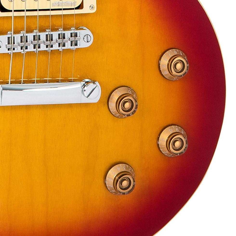 Thumbnail: Vintage V1003 ReIssued Triple Pickup Electric Guitar Cherry Sunburst Tone Machi