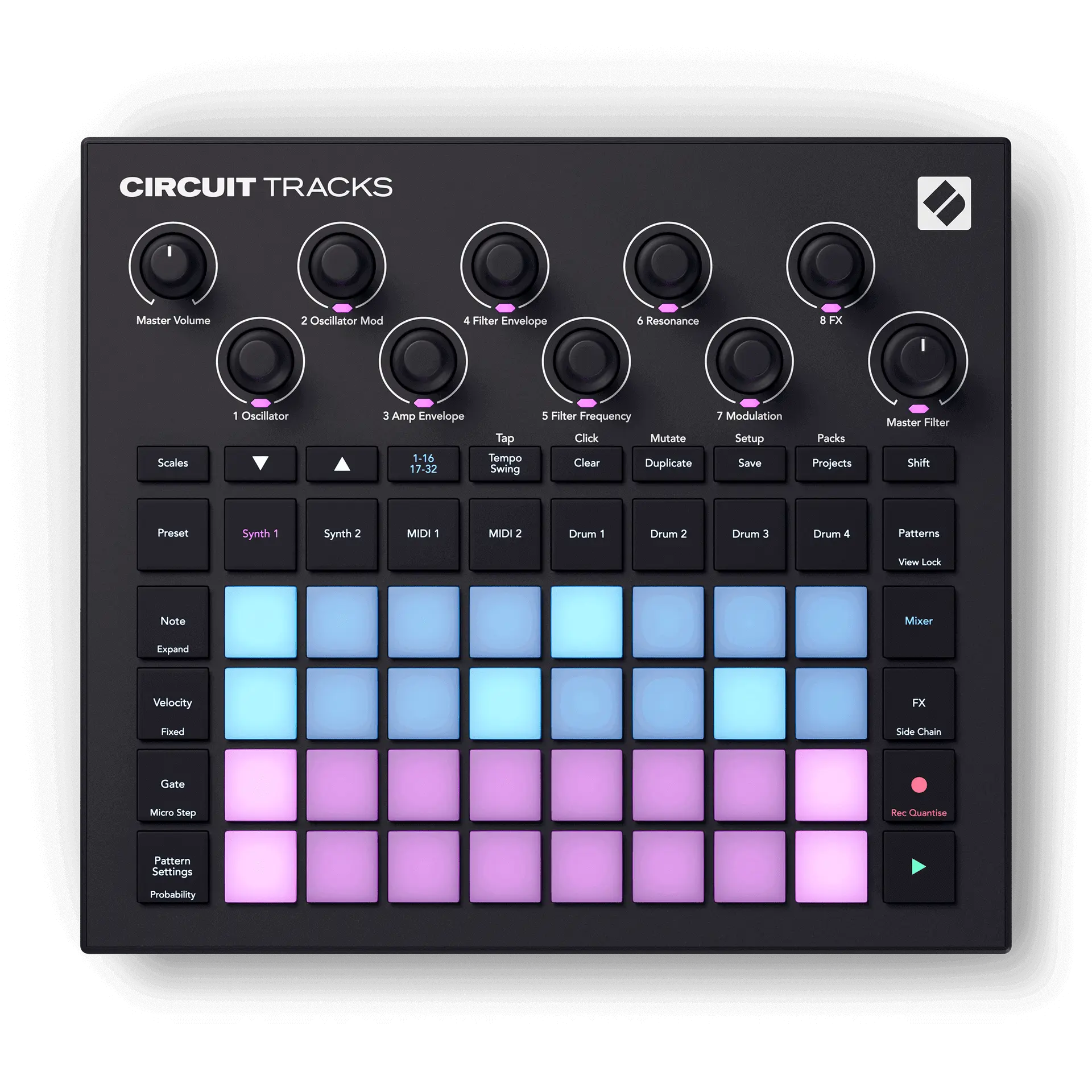 Novation Circuit Tracks Standalone Groovebox with Dual Synth Engines