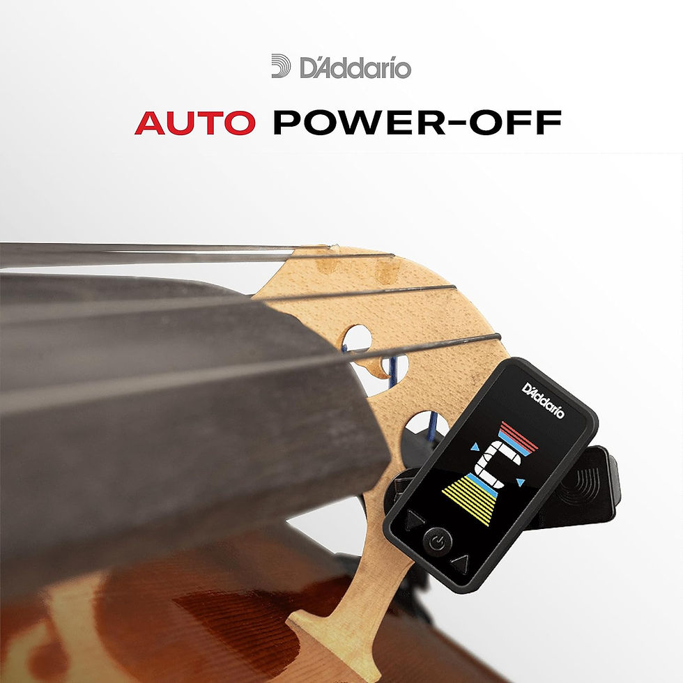 Miniature : D'Addario Eclipse Headstock Guitar Tuner: Quick, Accurate Clip-On for Acoustic 