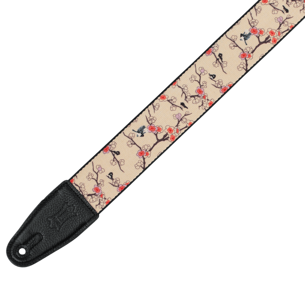 Miniature : Levy Nature Series Poly Printed Cloth Guitar Strap Adjustable Length