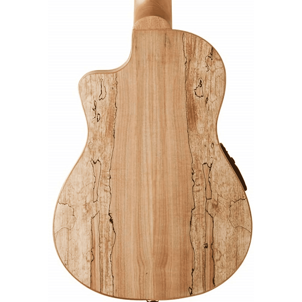 Miniature : Oscar Schmidt OU8TLCE Spalted Maple Acoustic Electric Tenor Ukulele