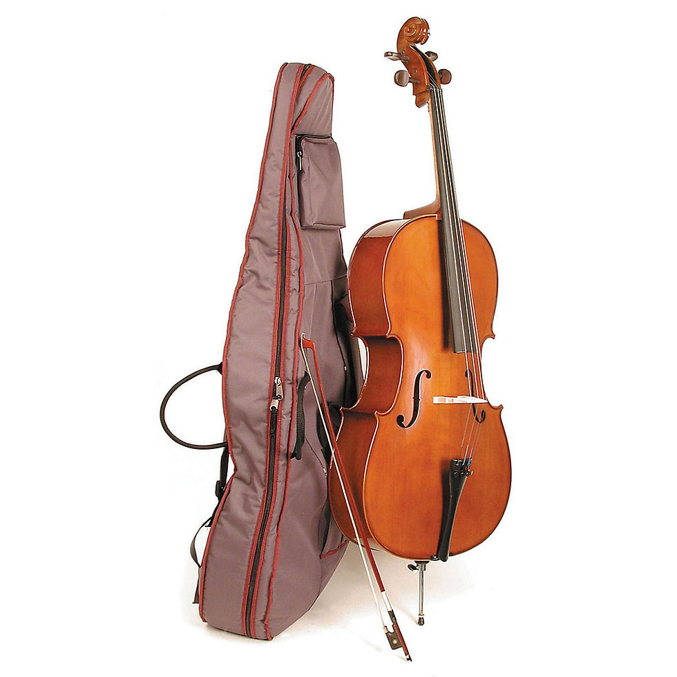 Thumbnail: Stentor 1108 Student II Series Cello Outfit: Quality Tonewood, Ebony, Ready-to-