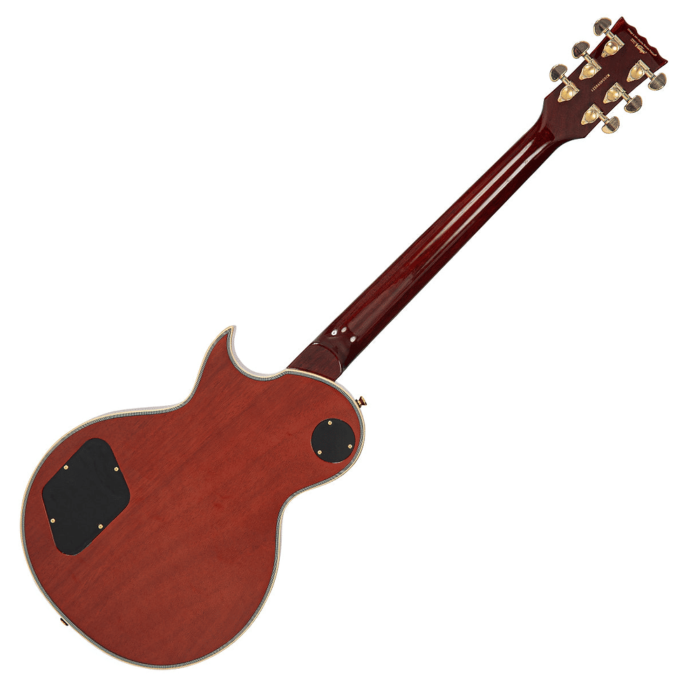 Hình thu nhỏ: Vintage V100 30th Anniversary Electric Guitar in Greenburst Flame Maple