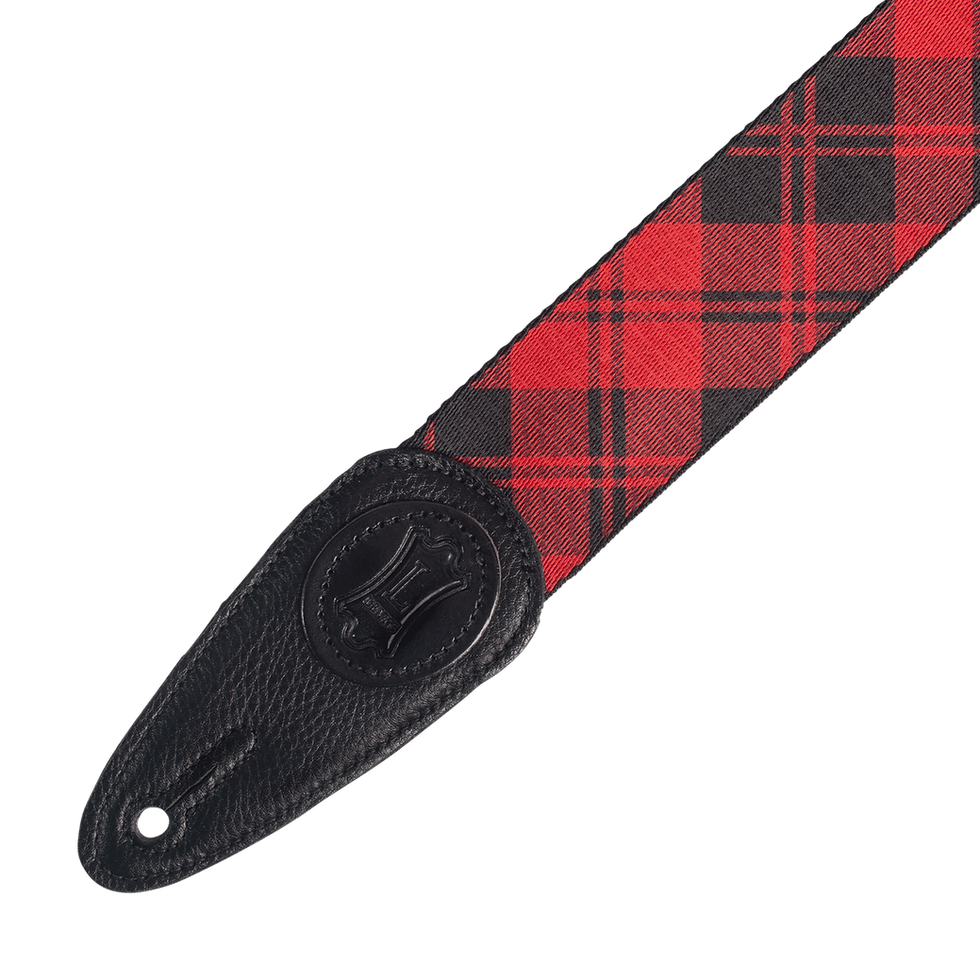 Thumbnail: Levy's Signature Polyester Guitar Strap with Iconic Leather Badge Detail