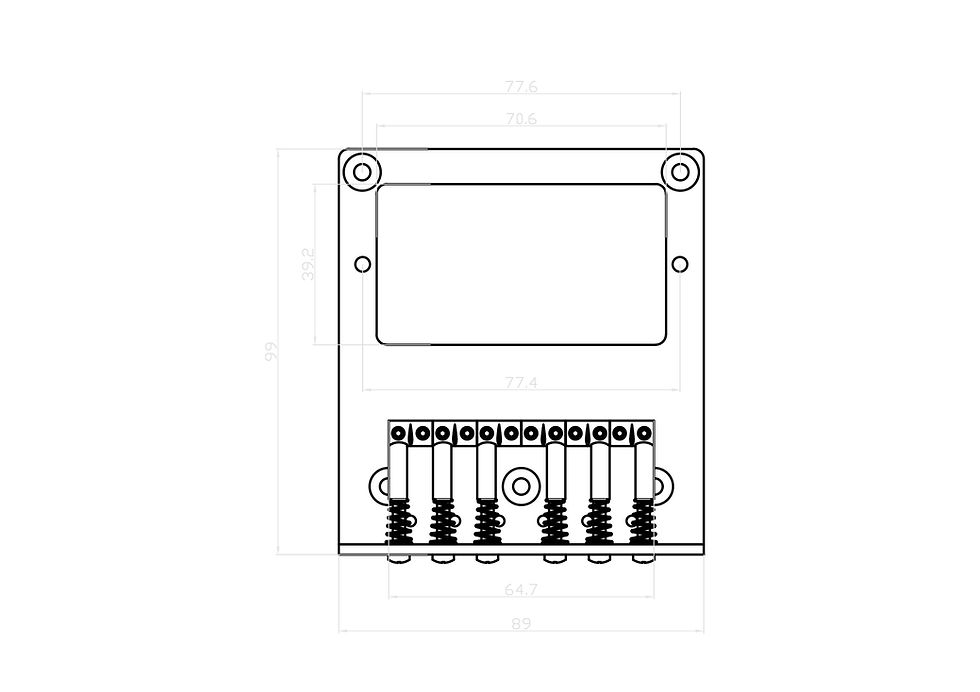 Thumbnail: AxLabs Tele-Style Bridge With Humbucker Mount