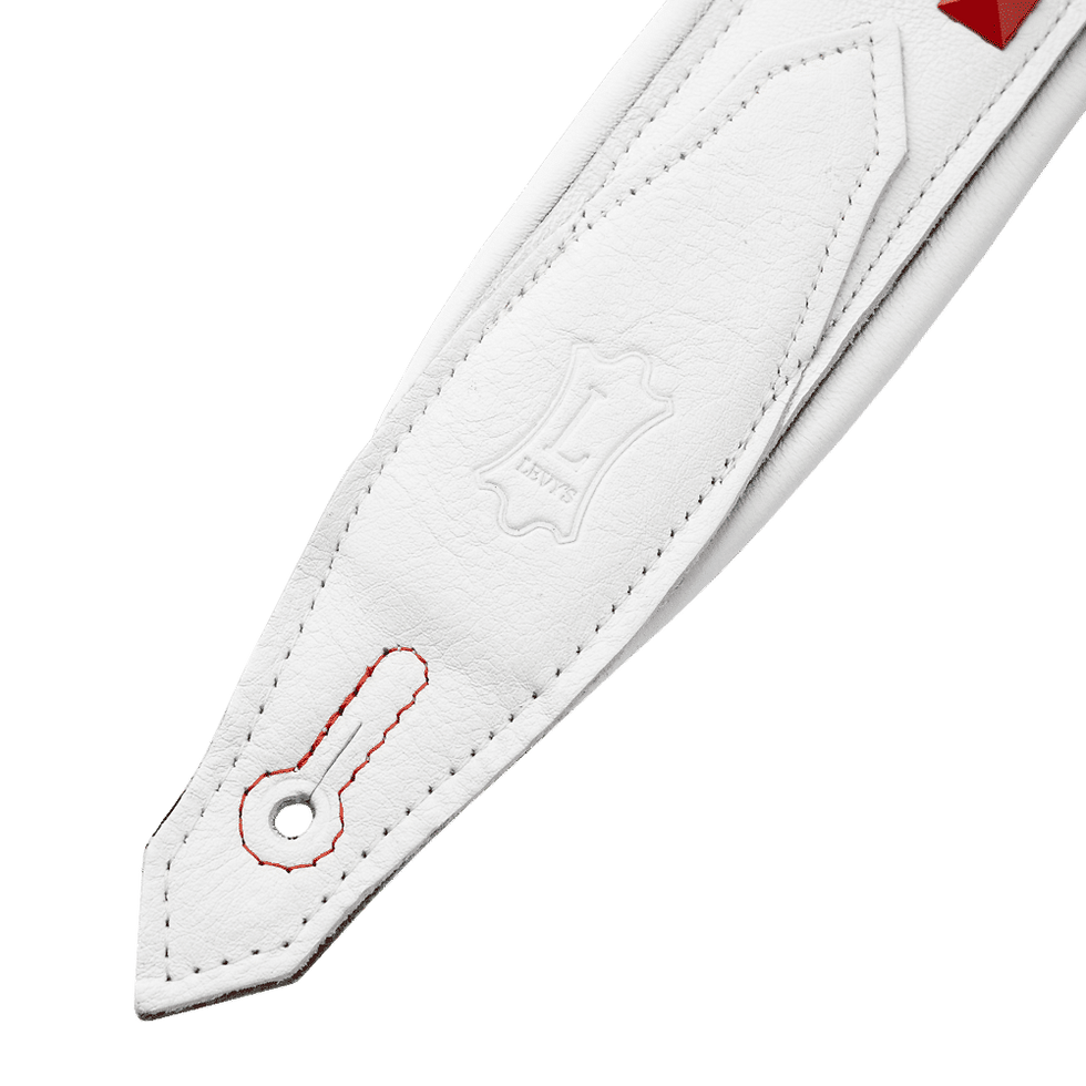 Thumbnail: Levy's Rebel Leathers Series Premium Guitar Strap Foam Padding Comfort